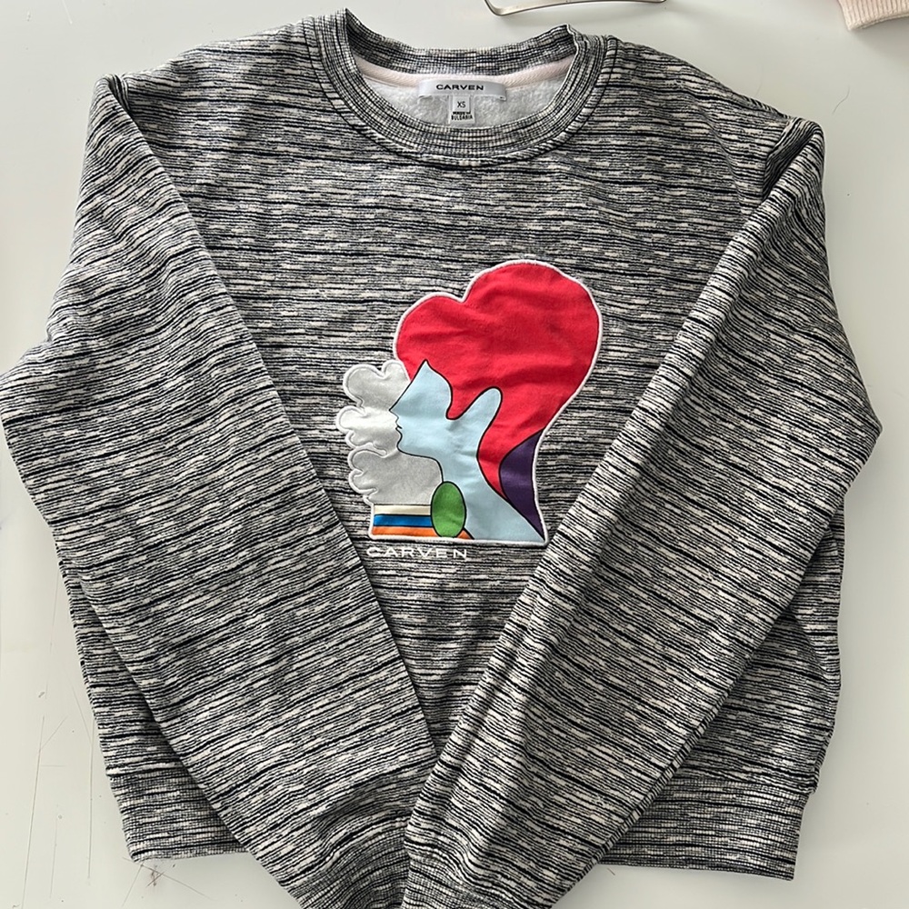 Carven Embroidered Sweatshirt Size XS Pre-owned